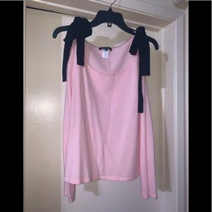 Nanette Lepore Sweater Blouse with Ties at Shoulders